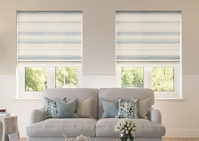 Ombre Velvet, Cloud - Roman Blind - Image 3
